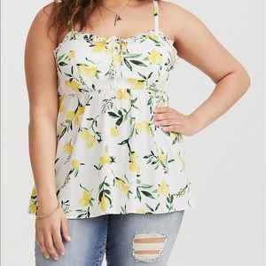 TORRID SIZE 2 LEMON CAMI